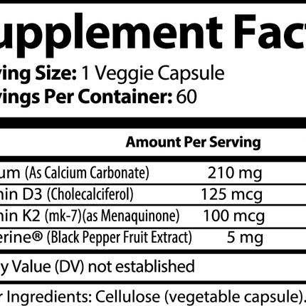 Vitamin D3 + K2